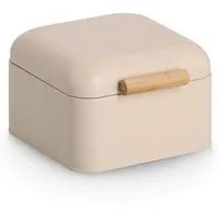 Zeller Present Brotkasten zeller Brotkasten TIMUR LBH 20x20x13,50 cm beige Brotkorb Brotbox