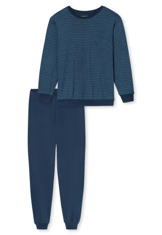 SCHIESSER - Schlafanzug lang deep blue - Gr. - 54