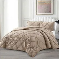 alesvelt Tagesdecke Set Lara Überwurf Decke 3-Teilig 240 x 250 cm 2-Personen