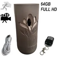 SpionProfi Überwachungskamera 128GB Mini Kamera FULL HD Video Ton Haus Cam mit Bewegungsmelder (Innenbereich, 1-tlg., Lufterfrischer versteckte Kamera Spycam Spion Haus Mini Cam)