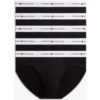Tommy Hilfiger Underwear Slip 5P BRIEF (Packung, 5-St., 5er-Pack) mit kontrastfarbenem Logobund