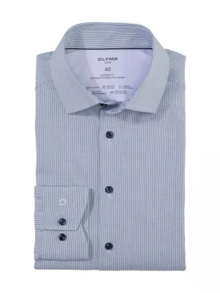 OLYMP - Businesshemd Modern fit grün/blau - Gr. - 41