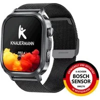 Knauermann PRO 4 Ultra Gesundheitsuhr Smartwatch, GPS, Pflege-, SOS, Gesundheits- und Sportfunktionen
