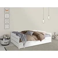 OTTO home Daybett "REETE " Kinderbett, mit Schubkasten, 2 Schlafplätze, FSC® zertifiziertes Massivholz (Kiefer), klassischer Landhausstil