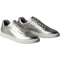 Calvin Klein LOW PRO CUPSOLE OXF LTH MET Plateausneaker Schnürschuh, Halbschuh, Freizeitschuh im Metallic-Look