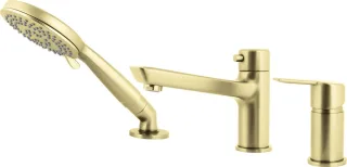 Neuesbad Serie 200 3-Loch-Wannenarmatur, Gold Gebürstet NB1DEBQAR13M1