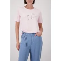 Monari Rundhalsshirt mit Glitzersteinchen