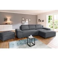 Home affaire Ecksofa Labene L-Form, wahlweise mit Bettfunktion und Bettkasten, auch als XXL-Variante