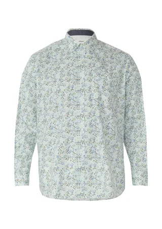 s.Oliver - Hemd weiß/mehrfarbig - Gr. - 5XL