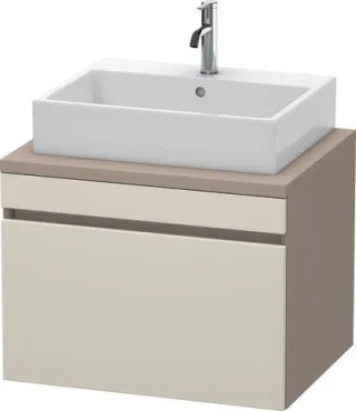 Duravit DuraStyle Konsolenwaschtischunterbau wandhängend Taupe & Basalt Matt 700x548x512 mm - DS5311 DS531109143