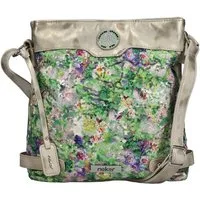 Rieker Umhängetasche, Damen Schultertasche, Handtasche in Metallic-Optik