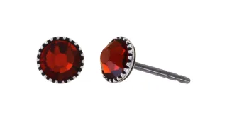 konplott - Ohrstecker - Black Jack rot