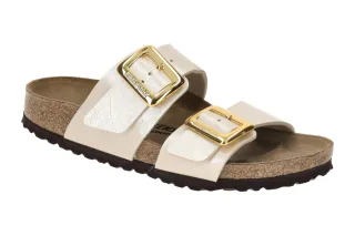Birkenstock 1029492 SYDNEY CUSHION BUCKLE in Wei? - graceful pearl white, Dam...