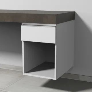 Sanipa Anbau-/Solitärschrank 2morrow (L2351) 510x350x520 Weiß-Matt, L235101 L235101