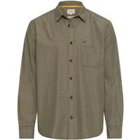 camel active Karohemd Langarm mit Hemdkragen und Knopfleiste