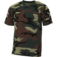 MFH T-Shirt Outdoor T-Shirt, "Streetstyle", woodland, 140-145 g/m²