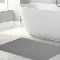 HAMMETEX Badematte rutschfeste Badvorleger, Hotelmatte, Höhe 7,5 mm, rutschhemmend beschichtet, strapazierfähig, Baumwolle, rechteckig, einfarbig, 100% Baumwolle, in 2 Größen erhältlich