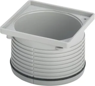 Viega Aufsatzrahmen 4922.2 in 100x100mm Kunststoff grau 534516