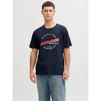 Jack & Jones Rundhalsshirt JJELOGO TEE SS O-NECK 2 COL SS26 SN mit Grafikprint