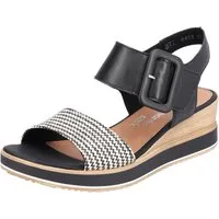 Remonte Sandalette Sommerschuh, Sandale, Bequemschuh mit Klett unter der Zierschnalle
