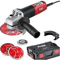 Flex Winkelschleifer LE 9-11 125 230/CEE, max. 11500 U/min, (inkl. L-BOXX, FicTec Mutter, 10 Trennscheiben)