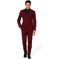 Opposuits Anzug Blazing Burgundy Kostüm Anzug - Karneval Halloween Der Style! Das dunkle Bordeaux! Einfach umwerfend!