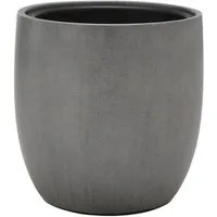 Flingora Pflanzkübel Dao, mit Einsatz - Fiberglas - Indoor & Outdoor - Staubgrau - Ø 30 cm