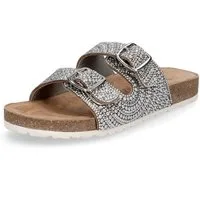 Tamaris Tamaris Damen Pantolette silber Pantolette