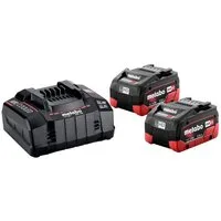 metabo Basis-Set LiHD 18V 2x 5,5 Ah + ASC 145 Akku-Set LiHD (18 V, 3 St), 18 V 5,5 Ah Akku