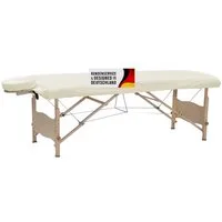 Duke-Handel Massageliegenbezug Therapieliegenbezug Spannbezüge 3-tlg. Set aus Baumwolle inkl. Decke, Baumwolle, Gummizug: rundum, (3 Stück), 100 % Baumwolle, angenehmes Hautgefühl