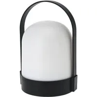 Spetebo LED Außen-Tischleuchte LED Garten Tischleuchte warm weiß - 21 x 13 cm, AN / AUS, LED fest integriert, warmweiß, Tischlampe mit Henkel Batterie betrieben