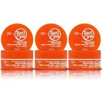 RedOne Haarwachs Haarwachs Styling Wax 150ml Orange, 3-tlg.