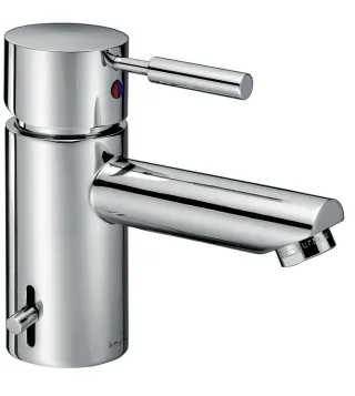 KAJA-Ipuri Einhebel-Waschtischbatterie mit Zylinder- stifthebel, Ablaufgarnitur , chrom 55020-C