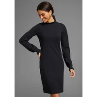 Laura Scott Strickkleid aus Viskosemischung mit femininem Rüschendetail