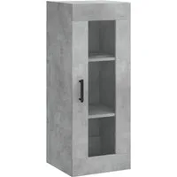 vidaXL Hängeschrank Wandschrank Betongrau 34,5x34x90 cm (1-St)