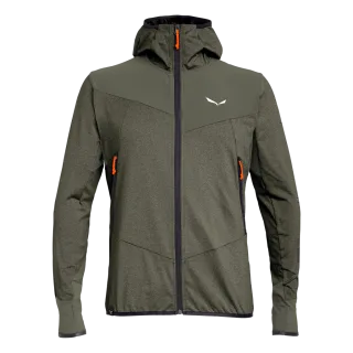 SALEWA - Agner Hybrid Polarlite Durastretch Herren Kapuzenjacke - Grün (Gr.54)