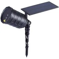 save-E LED Gartenstrahler Rotating Laser Solar, bis 300 m², für Garten oder Haus, Outdoorbeleuchtung