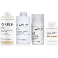 Olaplex Haarpflege-Set No.4 Shampoo + No.5 Conditioner + No.8 Mask + No.6 Smoother, 4-tlg.