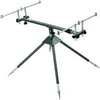 Behr Rutenhalter Aluminium Rod Pod mit vier Füßen 4 Ruten inkl. Tasche, (Alu Rodpod, sehr leicht, sehr Stabil)