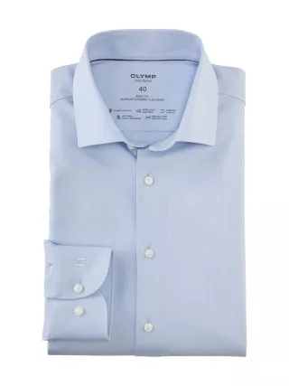 OLYMP - Body fit: Businesshemd 24/Seven blau - Gr. - 40