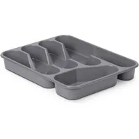 Pro Home Besteckkasten aus PP Kunststoff, 33,5x26x4,5 cm, Besteckeinsatz für handelsübliche Schubladen