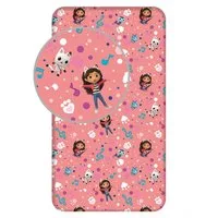 Gabby's Dollhouse Spannbettlaken Kuschelige Bettwäsche Polyester, 90x200 + 25 cm