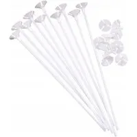Festivalartikel Aufblasbares Partyzubehör Set mit 10 Aufblasartikelstäben mit Körben, Verschiedene Farben, 40 cm