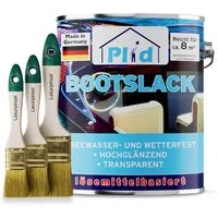 plid Klarlack Premium Bootslack Klarlack Parkettlack Holzlack Anstreichset, Schnelltrocknend