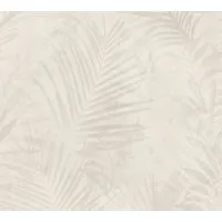 A.S. Création Vliestapete Neue Bude 2.0 Tropical Concret mit Palmenblättern, leicht strukturiert, floral, Wald, botanisch, Dschungeltapete Tapete Palmen Tapeten Wohnzimmer Schlafzimmer Küche