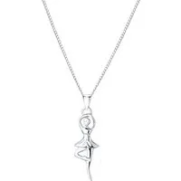 ALEXANDER YORK Kette mit Anhänger BALLERINA, 2-tlg., 925 Sterling Silber