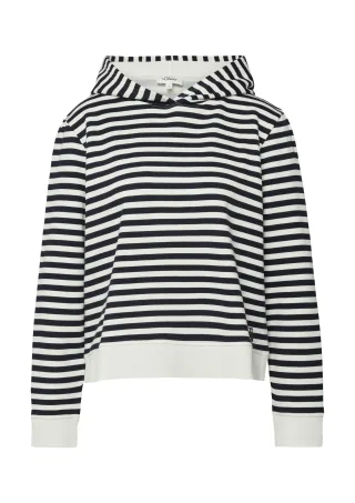 s.Oliver - Sweatshirt blau/weiß - Gr. - 44