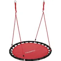 relaxdays Nestschaukel 120cm, rot