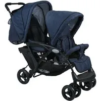 CHIC4BABY Geschwisterwagen Duo, mit feststellbaren Doppelschwenk-Vorderrädern