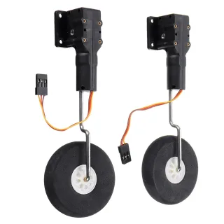 Metallic Worm-type Electronic Retractable Landing Gear for Small Real Electric Fixed-wing RC Aircraft Airplane